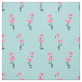 Whimsical tropical flamingos ファブリック (見本)