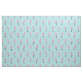 Whimsical tropical flamingos ファブリック (ファットクウォーター)