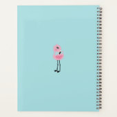 Whimsical tropical flamingos プランナー手帳 (裏面)
