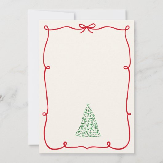 Whimsical Ugly Sweater Holiday Party  招待状 (裏面)