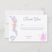 Whimsical Under the Sea Mermaid サンキューカード (正面)