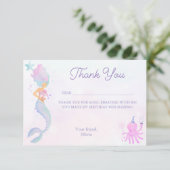 Whimsical Under the Sea Mermaid サンキューカード (スタンド正面)