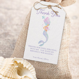 Whimsical Under the Sea Mermaid Favor ギフトタグ