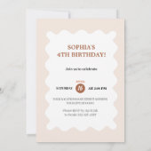 Whimsical Unicorn & Balloons Party 招待状 (裏面)