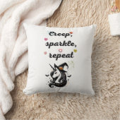 Whimsical Unicorn Line Art – "Creeper, Sparkle, Re クッション (ブランケット)