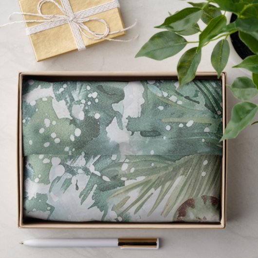 Whimsical Vintage Decoupage Christmas Snowman 薄葉紙 (ギフト)