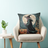 Whimsical Vintage Halloween Witch, Halloween Witch クッション (椅子)