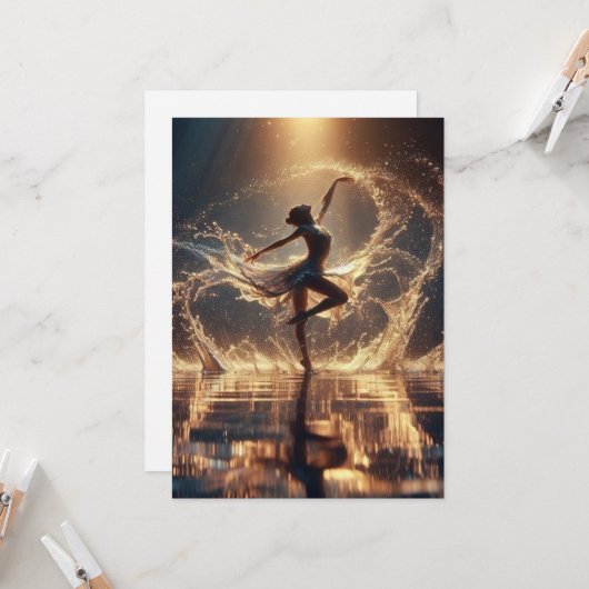 Whimsical Water Dance Party Invitation | Mermaid / 招待状 (正面/裏面インサイチュ)