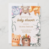 Whimsical Watercolor Baby Shower Invitation 招待状 (正面)