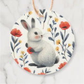 Whimsical Watercolor Bunny  Easter Brunch  フェイバータグ (裏面)