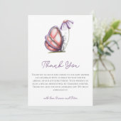 Whimsical Watercolor Butterfly Baby Shower サンキューカード (スタンド正面)