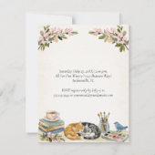 Whimsical Watercolor Cats Birthday Party | 招待状 (裏面)