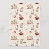 Whimsical Watercolor Circus Carnival Baby Shower 招待状 (裏面)