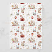 Whimsical Watercolor Circus Carnival Baby Shower 招待状 (裏面)