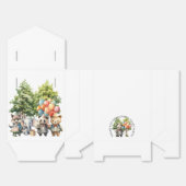 Whimsical Watercolor Forest Birthday フェイバーボックス (見開き)