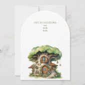 Whimsical Watercolor Forest Birthday Invitation 招待状 (裏面)