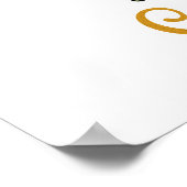 Whimsical Watercolor Frog And Sunflowers  ポスター (角)