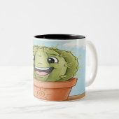 Whimsical Watercolor Garden Sprout Mug - Cute Plan ツートーンマグカップ (正面右)