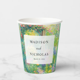 Whimsical Watercolor Garden Themed Wedding 紙コップ