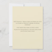 Whimsical Watercolor Hummingbird & Daisy 招待状 (裏面)