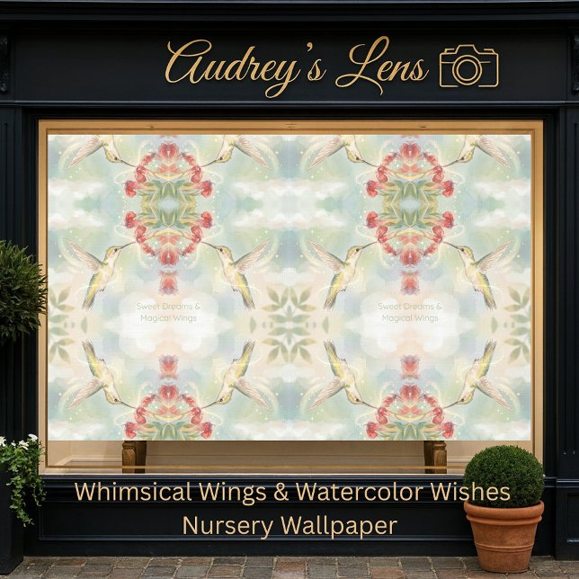 Whimsical Watercolor Hummingbird & Floral  壁紙 (クリエイターアップロード済み)