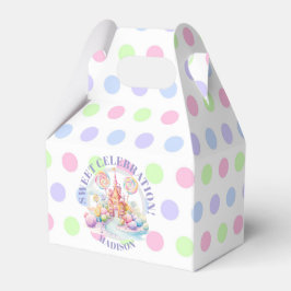 Whimsical Watercolor Pastel Candyland Birthday フェイバーボックス