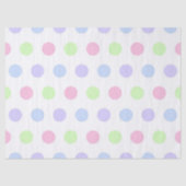 Whimsical Watercolor Pastel Polka Dot Birthday 薄葉紙 (正面)