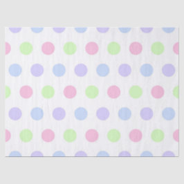 Whimsical Watercolor Pastel Polka Dot Birthday 薄葉紙