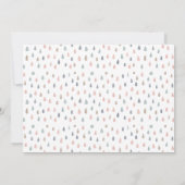 Whimsical Watercolor Rainy Day Baby Shower 招待状 (裏面)