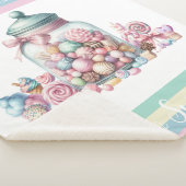 Whimsical Watercolor Sweet Candy シェルパブランケット (3/4)
