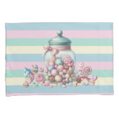Whimsical Watercolor Sweet Candy 枕カバー (正面右)