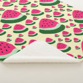 Whimsical Watermelons Cute Summer Fruit Pattern  シェルパブランケット (3/4)