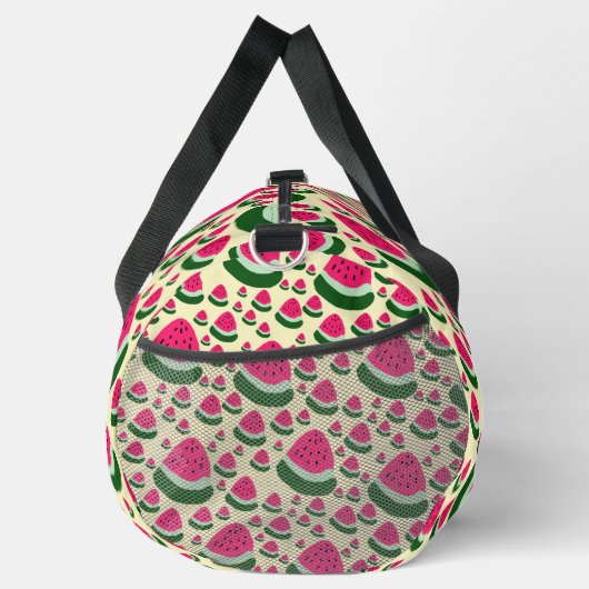 Whimsical Watermelons Cute Summer Fruit Pattern  ダッフルバッグ (右)