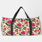 Whimsical Watermelons Cute Summer Fruit Pattern  ダッフルバッグ (裏面)