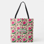 Whimsical Watermelons Cute Summer Fruit Pattern  トートバッグ (正面)