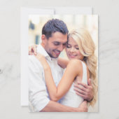 Whimsical Wavy Frame Photo Engagement Party 招待状 (裏面)