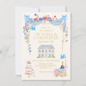 Whimsical Wedding Chateau Mansion 招待状 (正面)