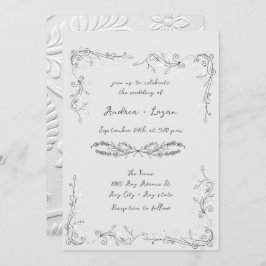 Whimsical  Wedding Dinner 招待状