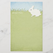 Whimsical White Rabbit 便箋 (正面)