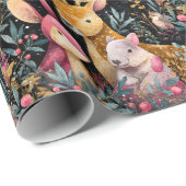 Whimsical Wild Animals Christmas Wrapping Paper ラッピングペーパー (ロールコーナー)