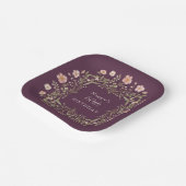 Whimsical Wildflower 60th Birthday Plates ペーパープレート (傾斜あり)