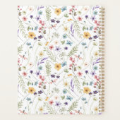 Whimsical Wildflower Bloom Colorful Spring Pattern プランナー手帳 (裏面)