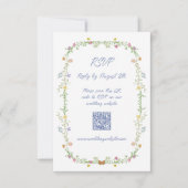 Whimsical Wildflower Butterfly 出欠カード (正面)