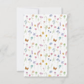 Whimsical Wildflower Butterfly 出欠カード (裏面)