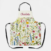 Whimsical Wildflower Elegant エプロン (正面)