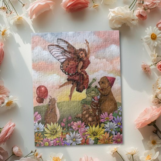 Whimsical Wildflower Fairy Farewell to the Animals ジグソーパズル