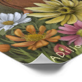 Whimsical Wildflower Fairy Farewell to the Animals ポスター (角)