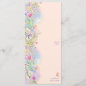  whimsical wildflower garden wedding shower メニュー (裏面)