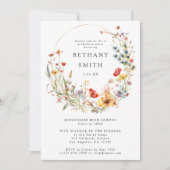 Whimsical Wildflower Graduation Party 招待状 (正面)