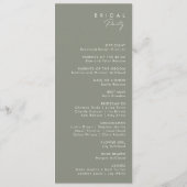 Whimsical Wildflower | Ivory Wedding Program プログラム (裏面)